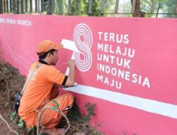 Tembok Pembatas Monumen Pancasila Sakti Dihiasi Mural