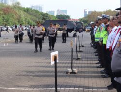 Jelang Pemilu 2024, Polres Metro Jakarta Utara Gelar Simulasi Sispamkota