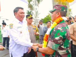Wakil Bupati Tanjab Barat Bersama Forkopimda Sambut Kunker Pangdam II/Sriwijaya