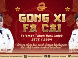 Ucapkan Selamat Tahun Baru Imlek, Bupati Ajak Perkuat Solidaritas Antar Umat