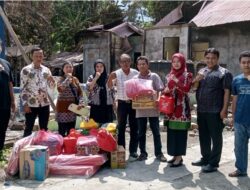 Dinsos Serahkan Bantuan ke Keluarga Korban Kebakaran Rumah di Bantan Tengah