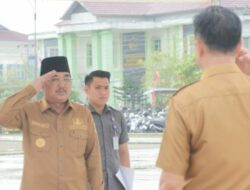 Bupati Tanjab Barat Pimpin Apel dan Silaturahmi Pasca Cuti Lebaran
