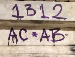 Fenomena Tulisan “ACAB 1312” Marak Muncul dalam Aksi Unjuk Rasa