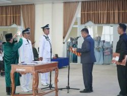 Lantik Dua PAW Kades, Bupati Kerinci: Fokus pada Pelayanan Demi Kemajuan Desa