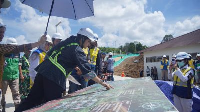 Bupati Annisa Tinjau Pembangunan Sekolah Rakyat, Pimpin Pembahasan Site Plan
