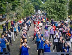 Gelorakan Hidup Sehat dan Wujudkan Program Prioritas Rico Waas, Dispora Medan Gelar Senam PKJR di Taman Gajah Mada